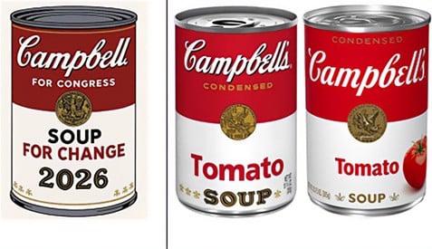 Cambell's Can side by side