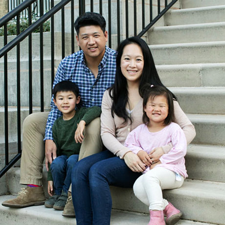 Pam Wu and family
