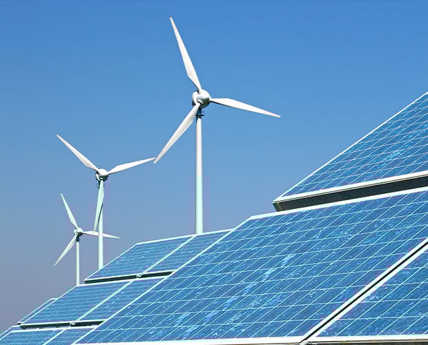 wind and solar power