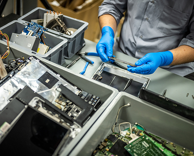 sorting e-waste